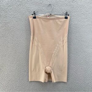 Star By Spanx Shapewear Shorts Women Large Brown Sheer Sculpt